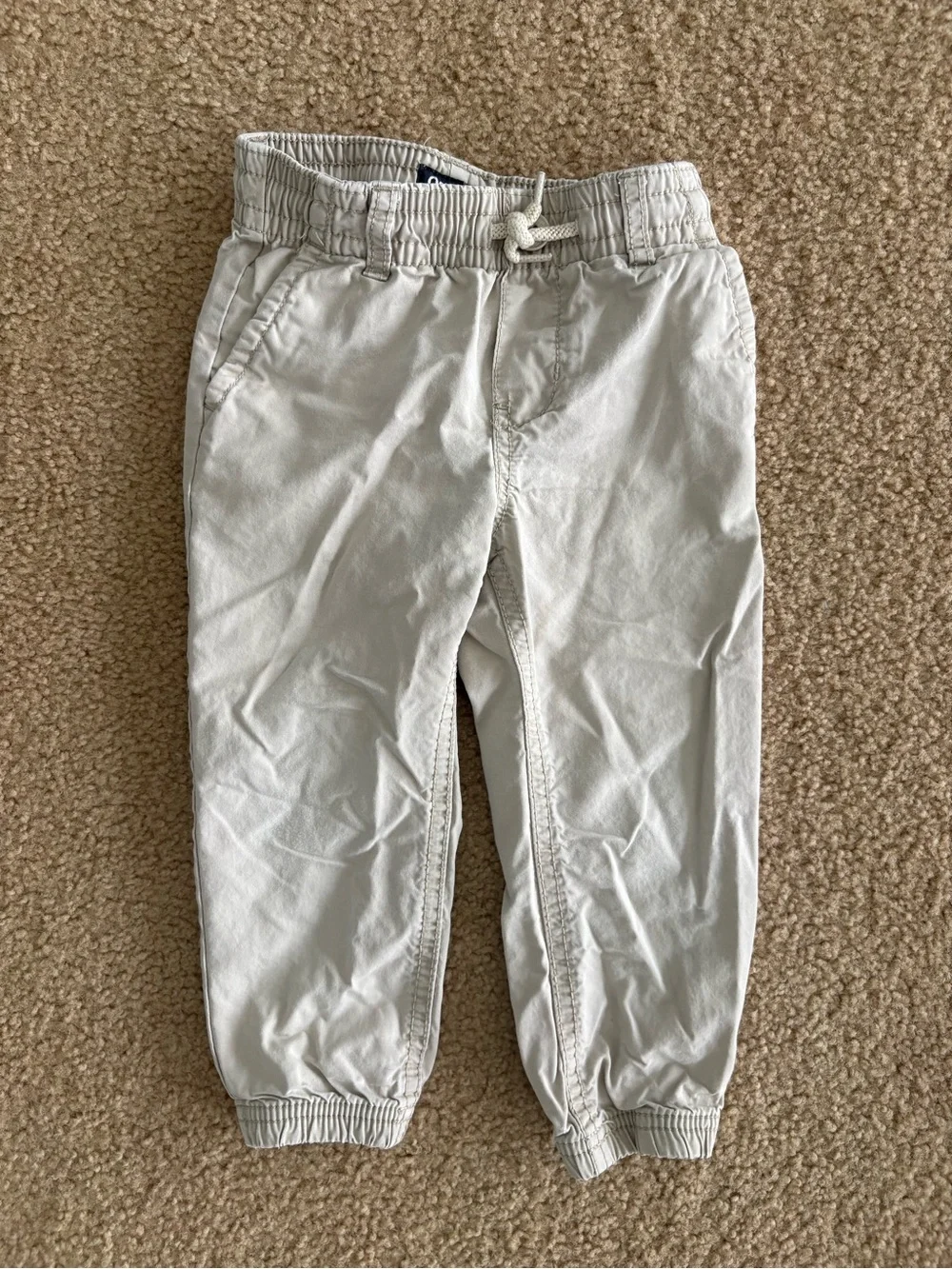 OshKosh B'gosh Khaki and Navy Elastic Waist Joggers